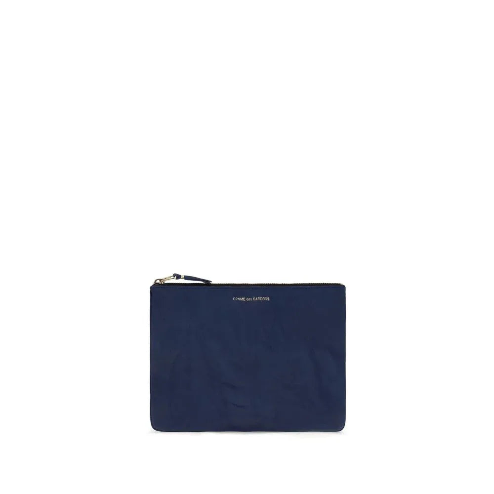 Comme Des Garçons Blue Calf Leather Bos Taurus Wallet