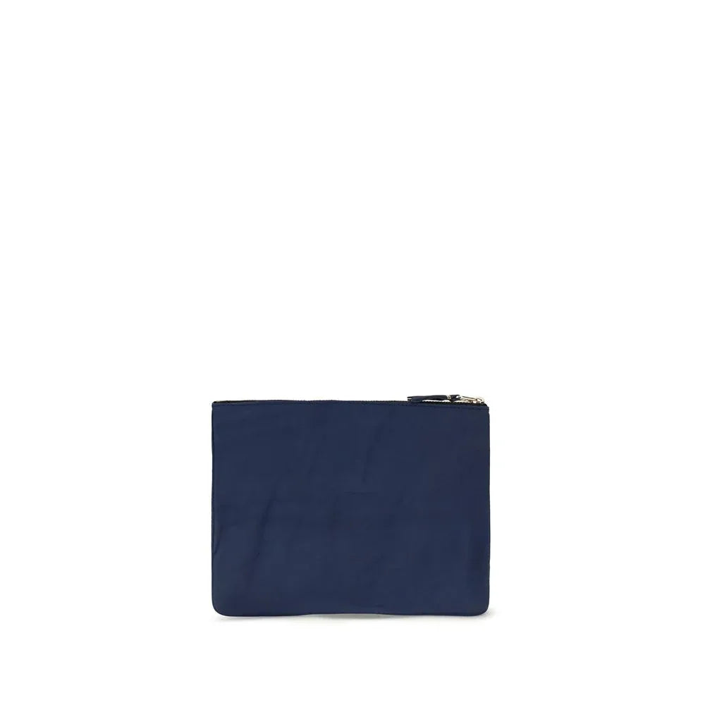 Comme Des Garçons Blue Calf Leather Bos Taurus Wallet