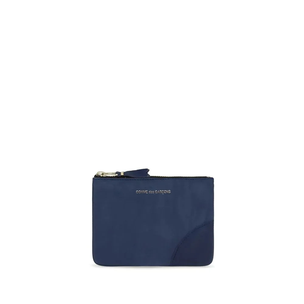 Comme Des Garçons Blue Calf Leather Bos Taurus Wallet
