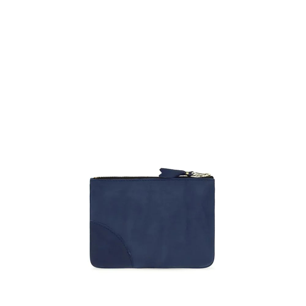 Comme Des Garçons Blue Calf Leather Bos Taurus Wallet