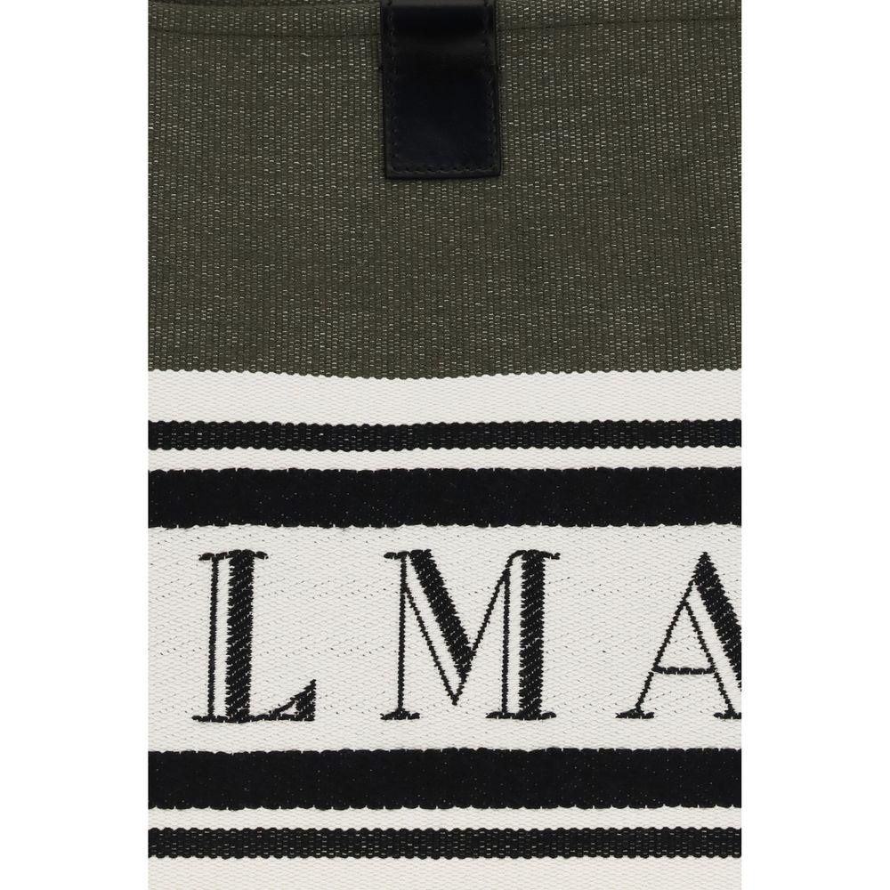 Balmain Black Cotton Shoulder Bag