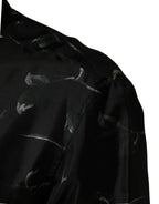 Dolce & Gabbana Black Floral Print Long Sleeves Casual Shirt