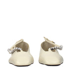 Jil Sander Beige Leather Ballet Flats
