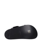 Jil Sander Black Leather Slippers