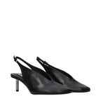 Jil Sander Black Leather High Heel Pumps