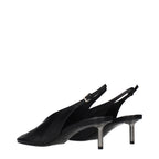 Jil Sander Black Leather High Heel Pumps