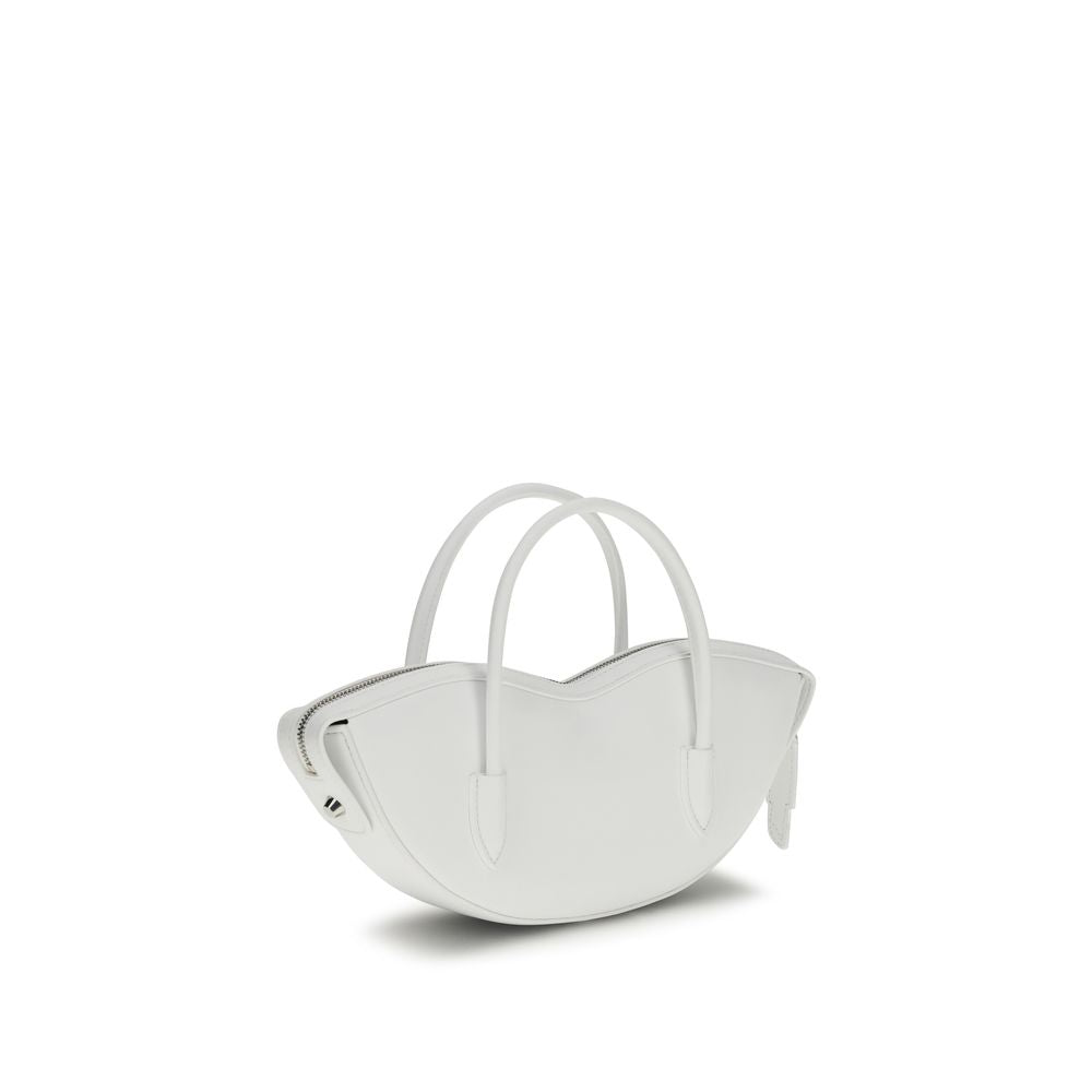 Fiorucci White Calf Leather Bos Taurus Shoulder Bag