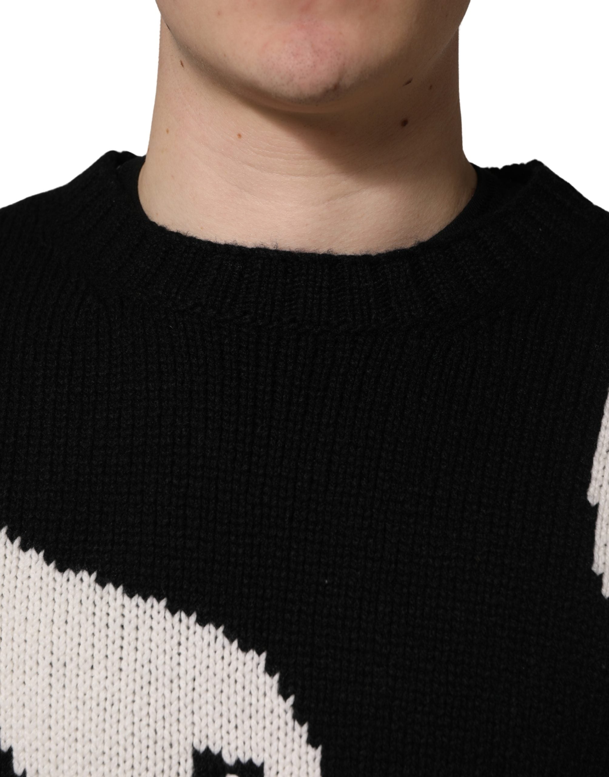 Dolce & Gabbana Black Duck Cashmere CrewNeck Pullover Sweater