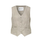 Street One Beige Linen Waistcoat