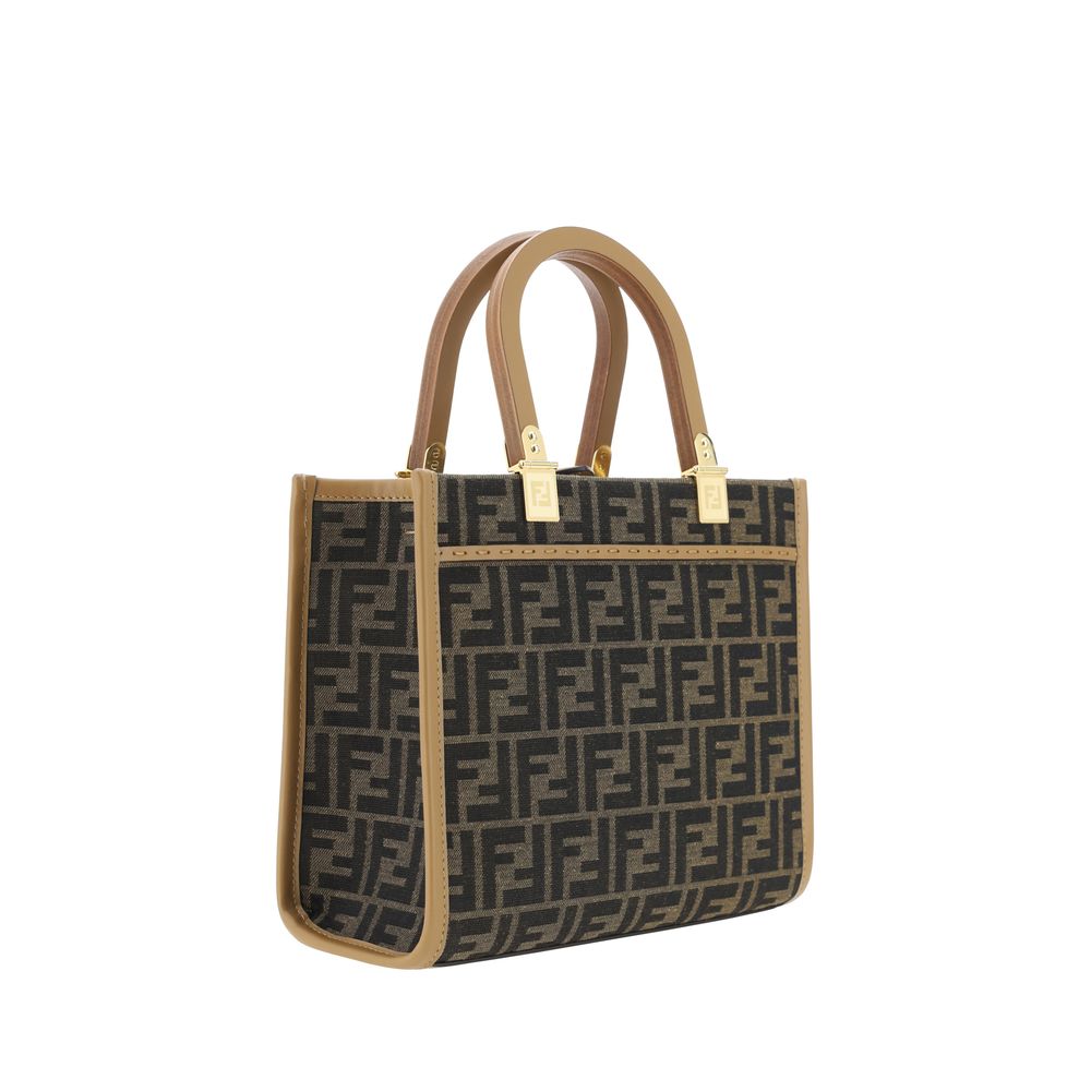 Fendi Brown Polyester Shoulder Bag