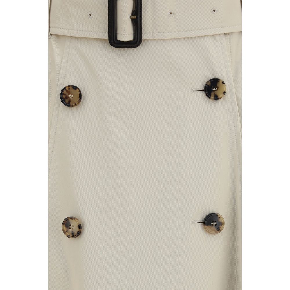 Burberry Beige Cotton Midi Skirt