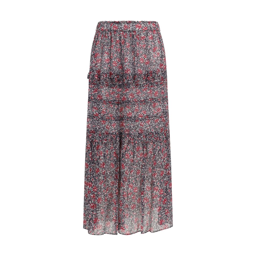 Marant Etoile Purple Cotton Long Skirt