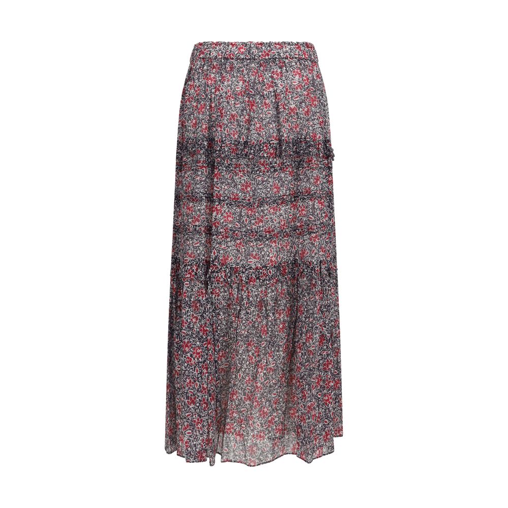 Marant Etoile Purple Cotton Long Skirt