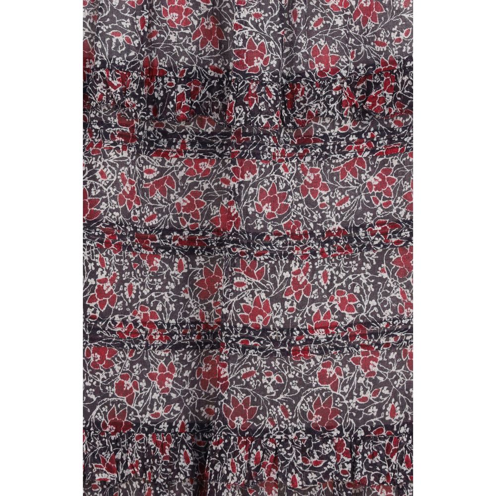 Marant Etoile Purple Cotton Long Skirt