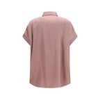 Brunello Cucinelli Multicolor Silk Shortsleeve Shirt