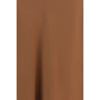 Brunello Cucinelli Brown Acetate Midi Skirt