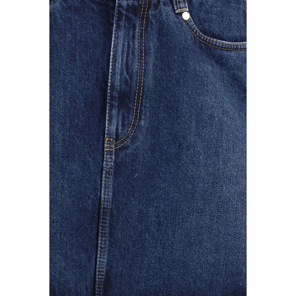 Brunello Cucinelli Blue Denim Skirt