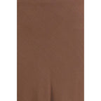 Brunello Cucinelli Brown Viscose Long Skirt
