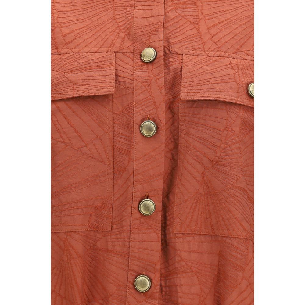 Brunello Cucinelli Orange Cotton Coat
