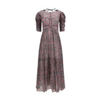 Marant Etoile Purple Cotton Casual Dress