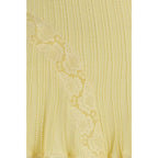 Self-Portrait Bicolor Viscose Mini Skirt