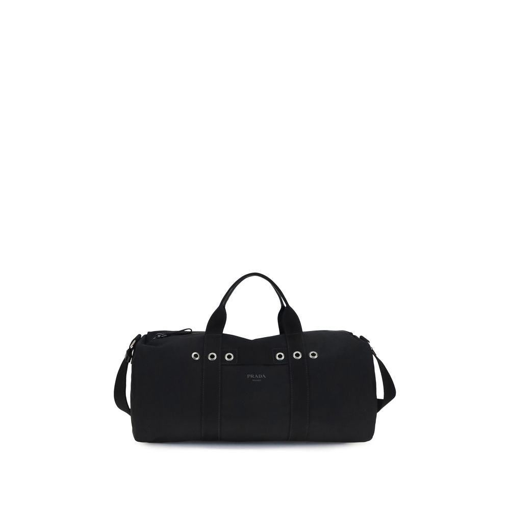 Prada Black Cotton Luggage And Travel