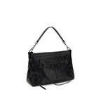 Balenciaga Black Lamb Ovis Aries Aries Shoulder Bag