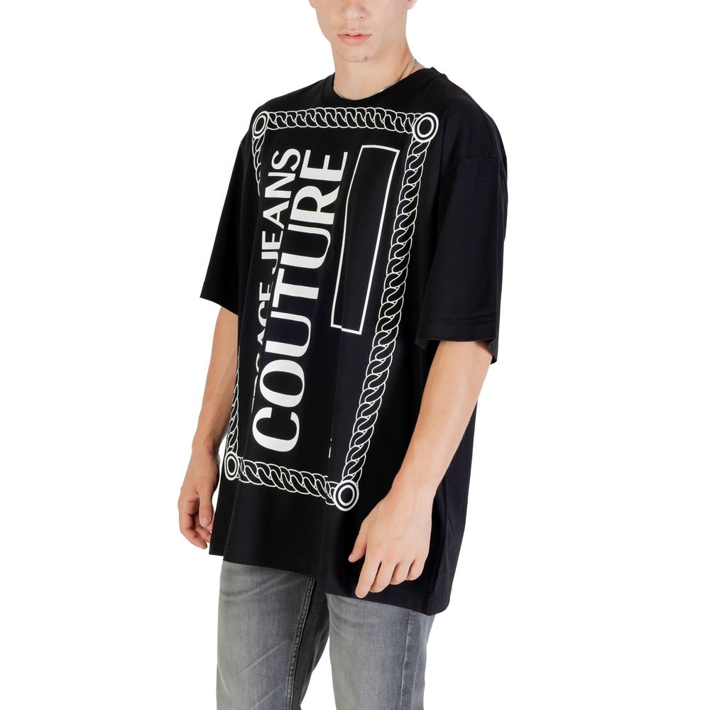 Versace Jeans Black Cotton T-Shirt