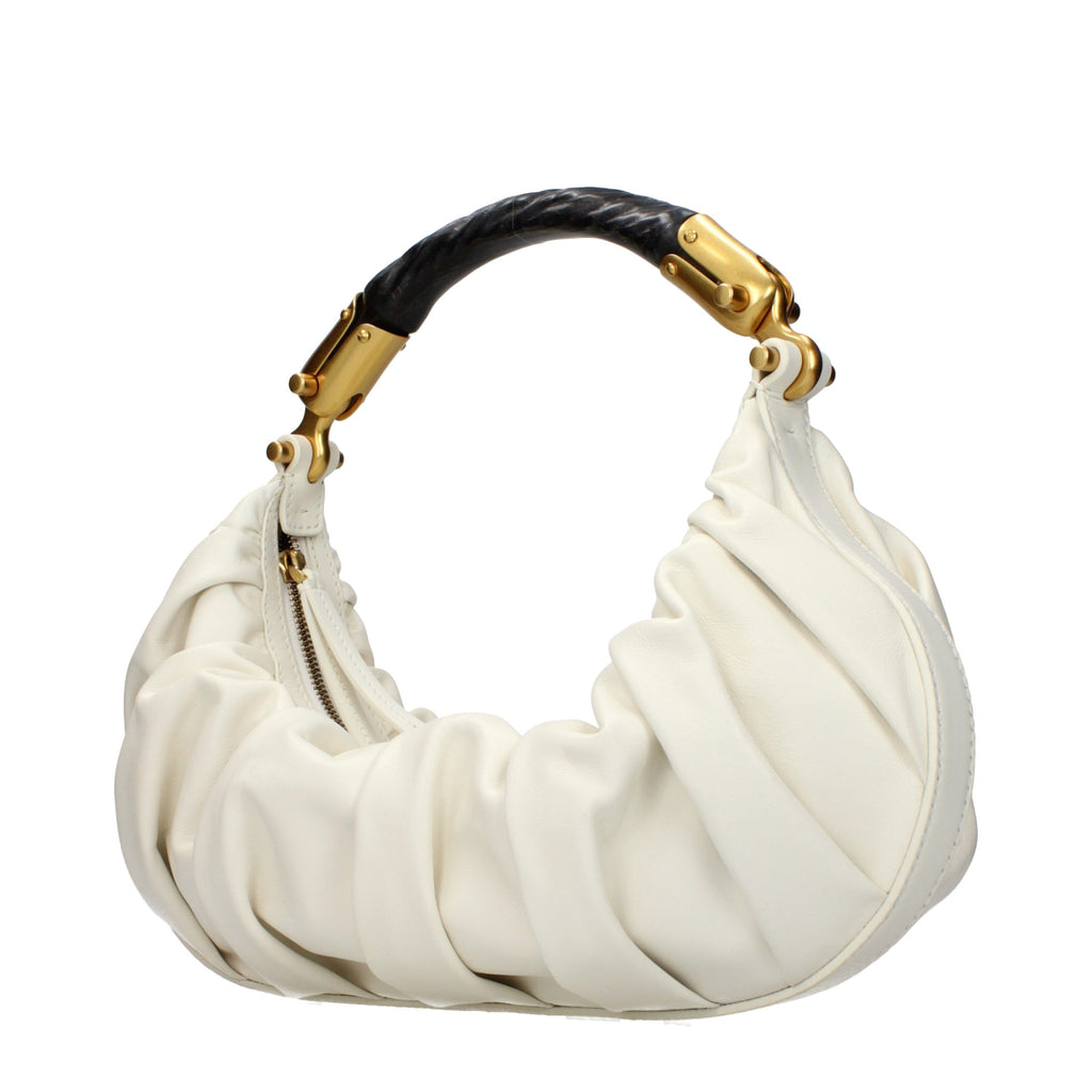 Balmain Beige Leather Handbag