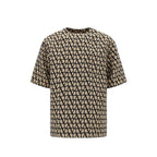 Valentino Brown Silk T-Shirt