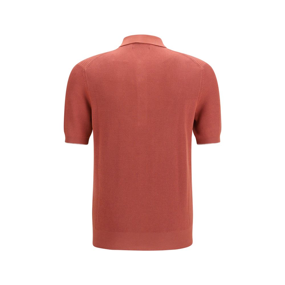 Brunello Cucinelli Multicolor Cotton Polo Shirt