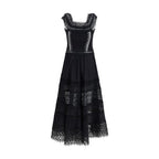 Charo Ruiz Black Cotton Casual Dress