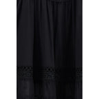 Charo Ruiz Black Cotton Casual Dress