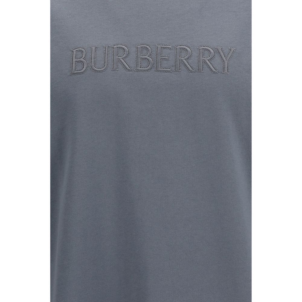 Burberry Gray Cotton T-Shirt