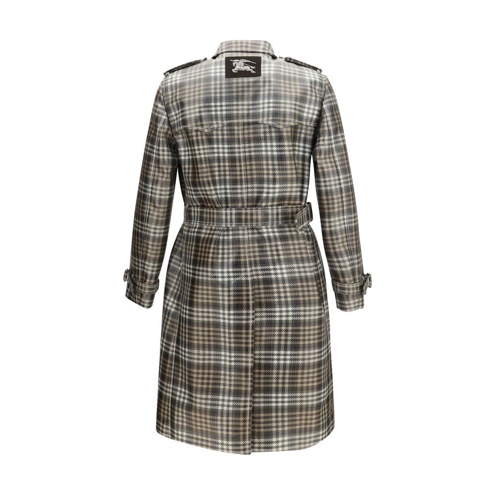Burberry Brown Polyester Trench Coat