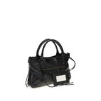 Balenciaga Black Lamb Ovis Aries Aries Shoulder Bag