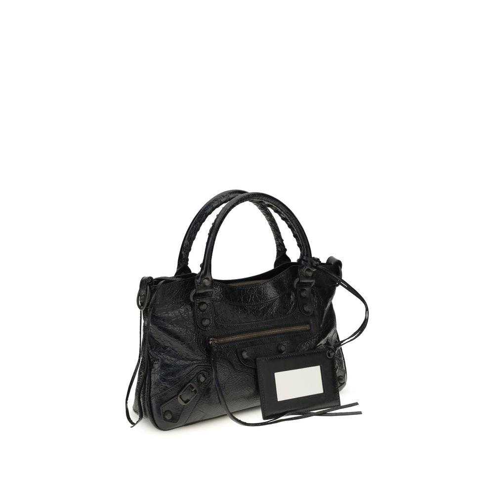 Balenciaga Black Lamb Ovis Aries Aries Shoulder Bag