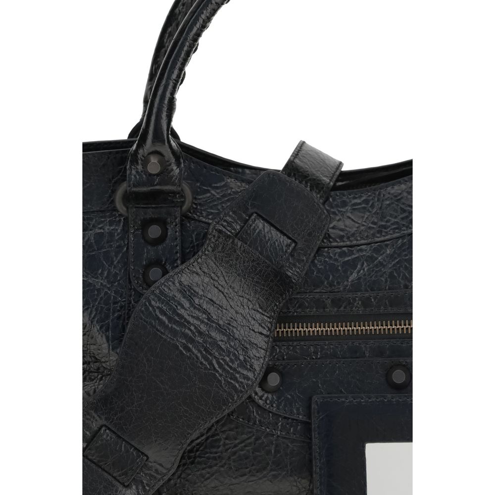 Balenciaga Black Lamb Ovis Aries Aries Shoulder Bag