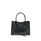 Balenciaga Black Lamb Ovis Aries Aries Shoulder Bag