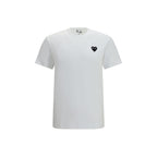 Comme Des Garçons Play White Cotton T-Shirt