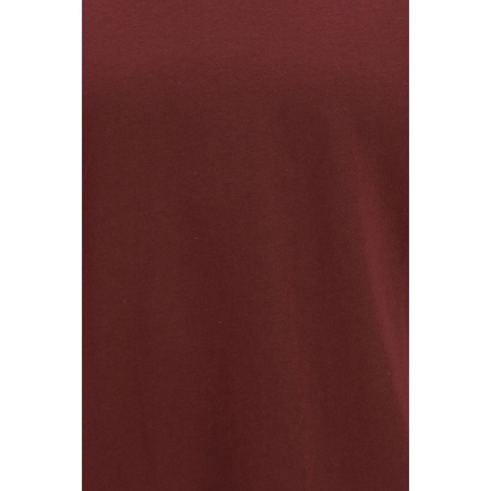 Comme Des Garçons Bordeaux Cotton T-Shirt