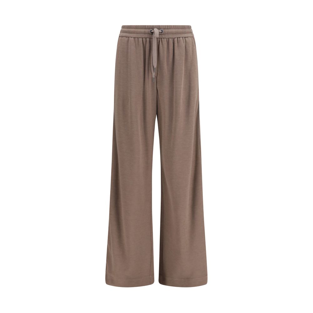 Brunello Cucinelli Brown Cotton Casual Pants