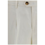 Brunello Cucinelli White Linen Casual Pants