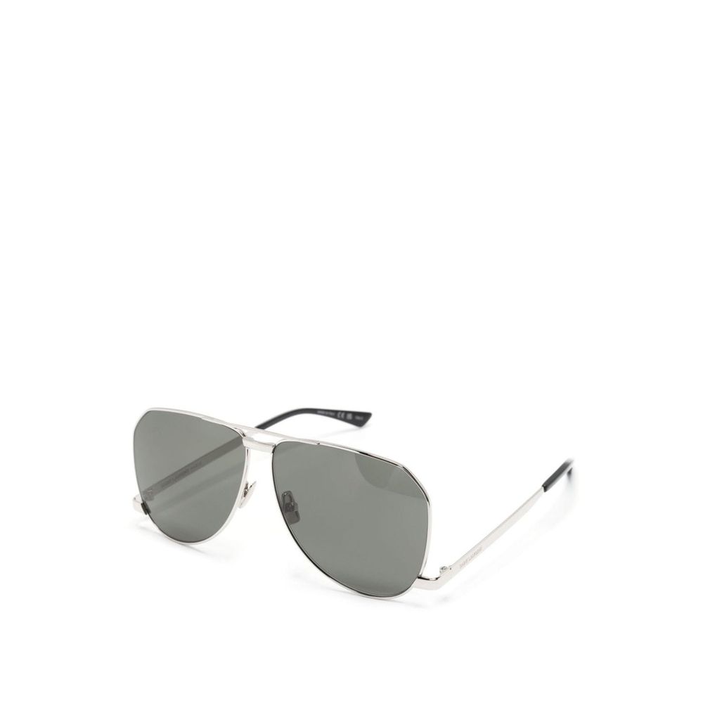 Saint Laurent Silver Metal Sunglasses