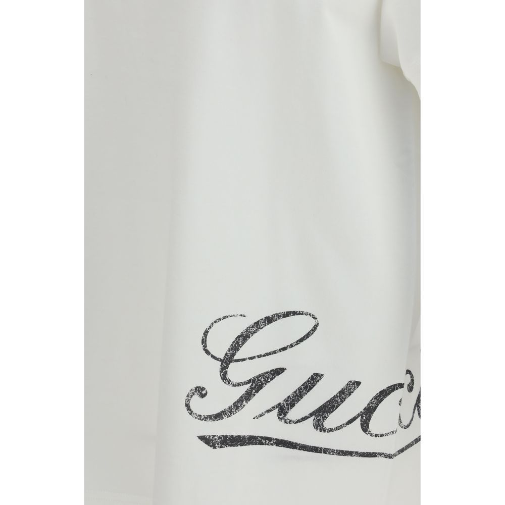 Gucci White Cotton T-Shirt