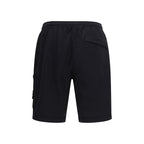 Stone Island Black Cotton Bermuda Shorts