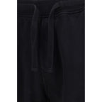 Stone Island Black Cotton Bermuda Shorts