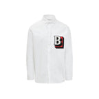Burberry White Cotton Dress Shirt