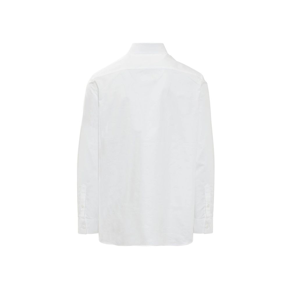 Burberry White Cotton Dress Shirt