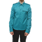 Bottega Veneta Bicolor Elastane Dress Shirt